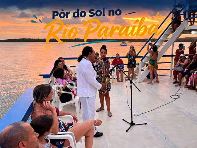 Pôr do Sol no Rio Paraíba